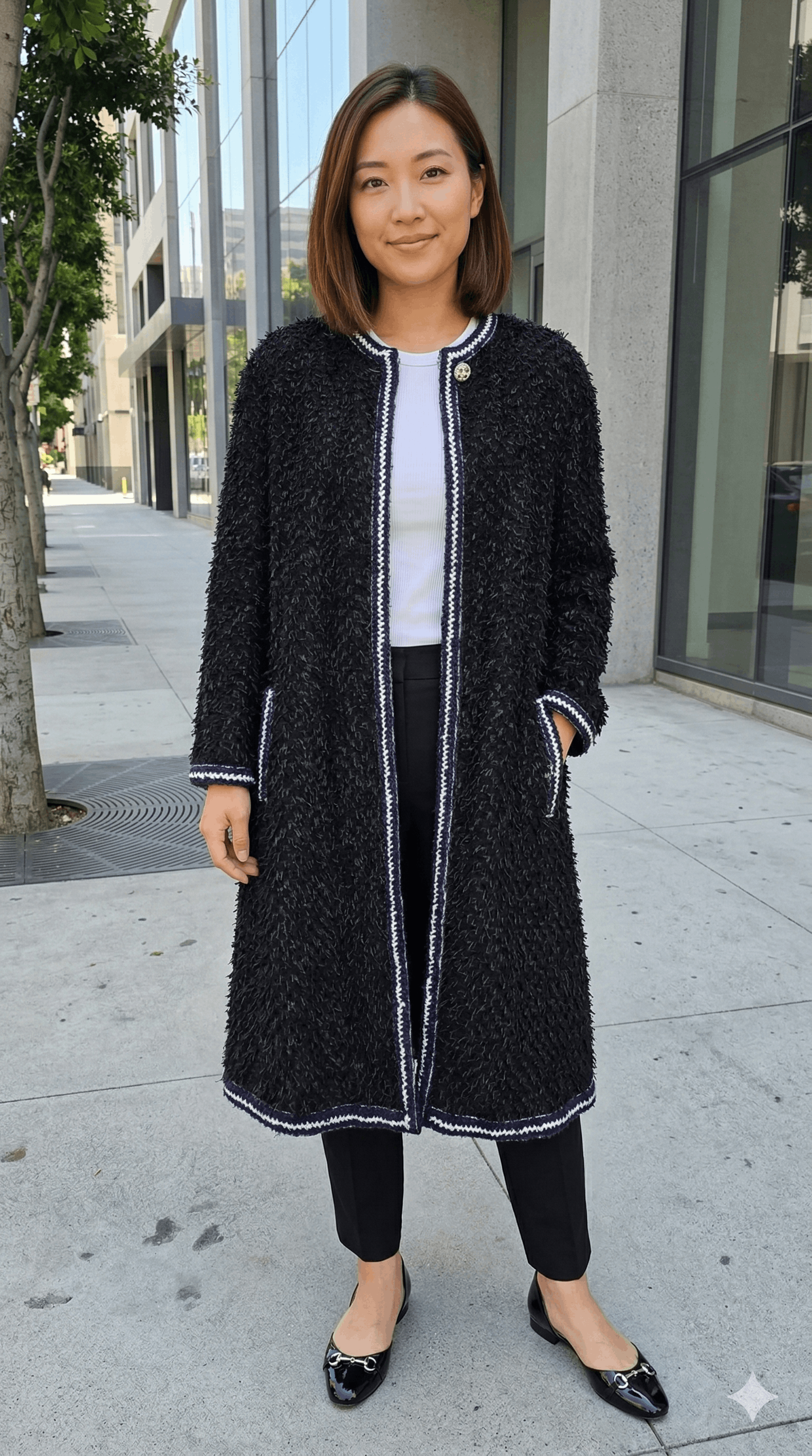Chanel CHANEL 2021 Métiers d'Art Black Long Sweater Coat FR 34/US 2 Size XS / US 0-2 / IT 36-38 - 2 Thumbnail