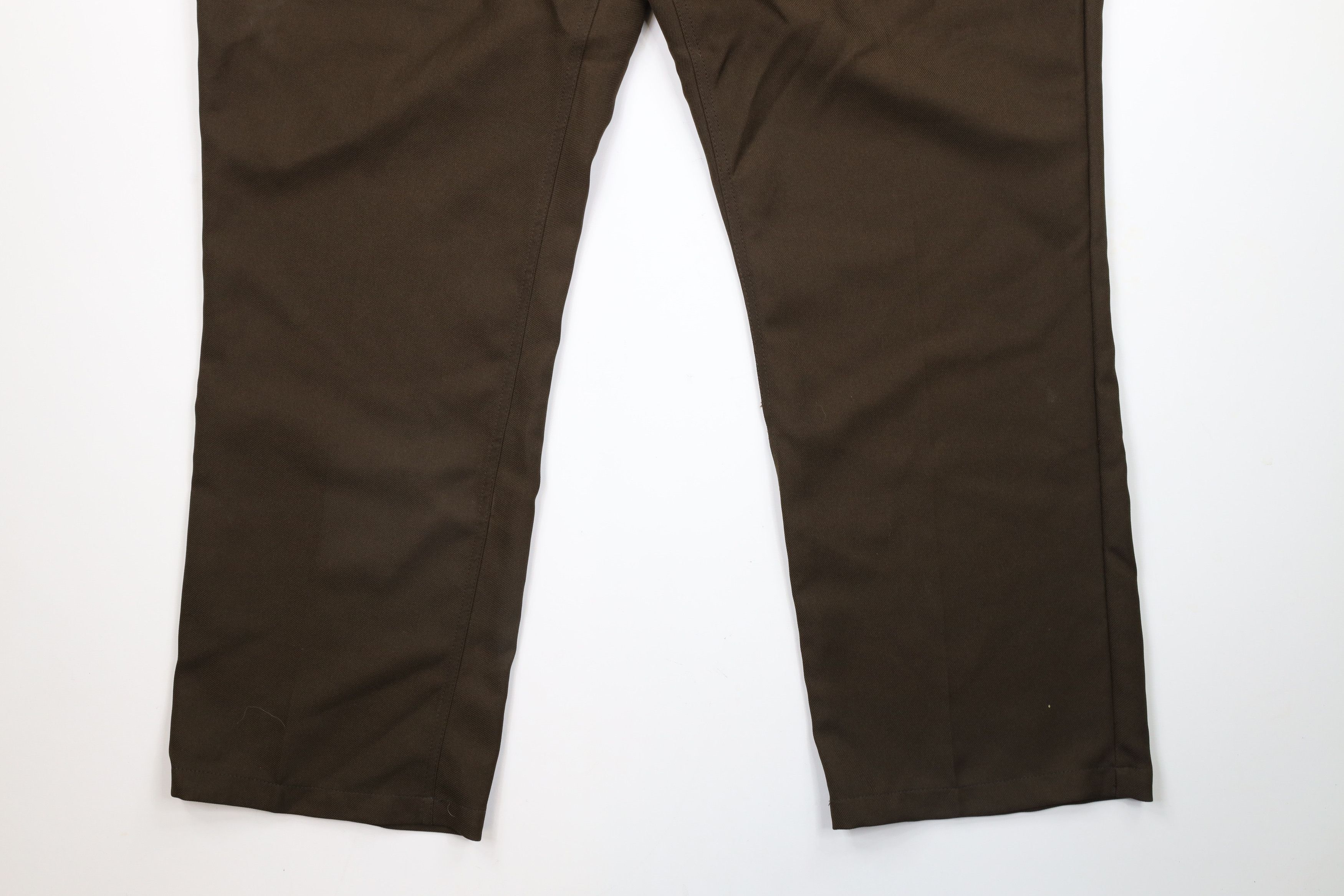 Vintage Vintage 90s Streetwear Front Knit Wide Leg Chino Pants Brown Size US 44 / EU 60 - 4 Thumbnail