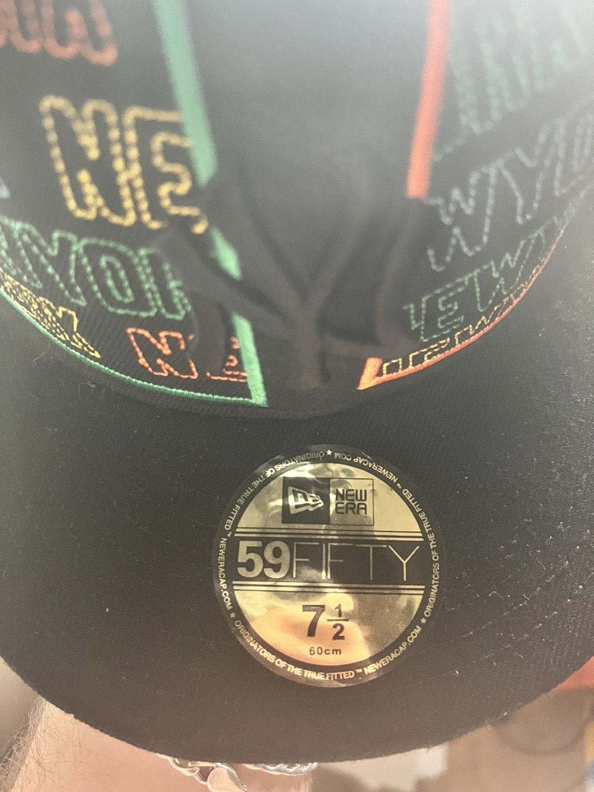New Era Yankees Rainbow NY Embroidered 59FIFTY Fitted Cap” Size ONE SIZE - 3 Thumbnail