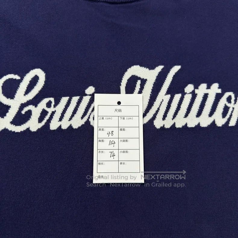 Louis Vuitton Louis Vuitton Sapphire Blue Grass Slogan Short Sleeve Size US M / EU 48-50 / 2 - 5 Thumbnail