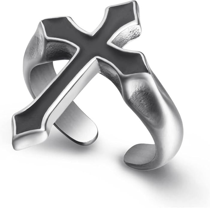 Vintage Vintage Cross Ring Size ONE SIZE - 3 Thumbnail
