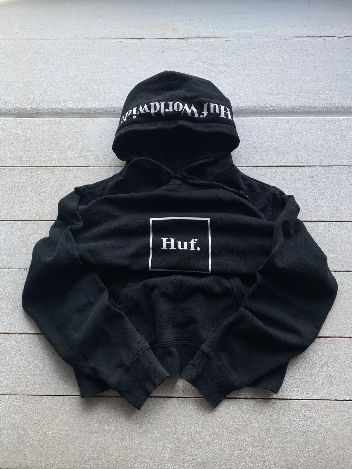 Huf × Vintage 🔥Hug Vntg Box Logo Faded Mens Skategang Hoodie Small Size US S / EU 44-46 / 1 - 2 Thumbnail