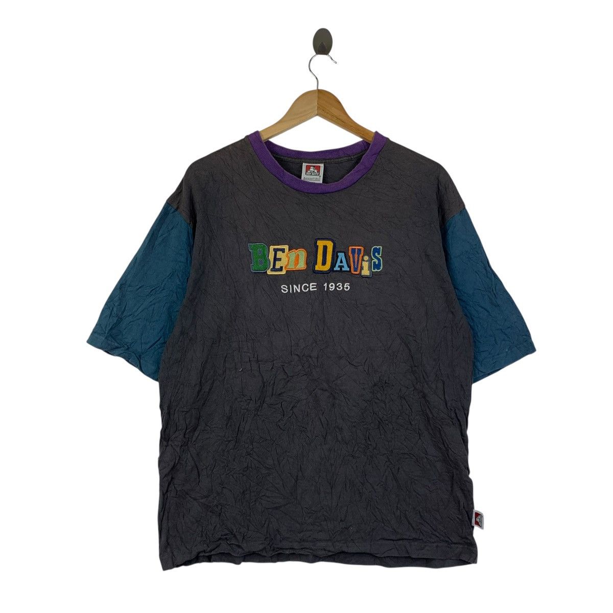 Ben Davis Ben Davis T-Shirt Large Multicolor Embroidered Logo Workwear Size US L / EU 52-54 / 3 - 1 Thumbnail