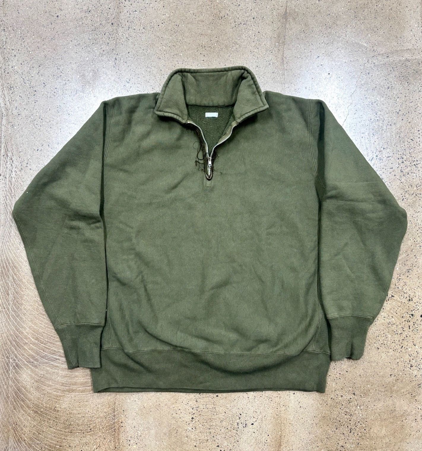A.PRESSE A.PRESSE 25ss Green Quarter-Zip Pullover Size US M / EU 48-50 / 2 - 1 Thumbnail