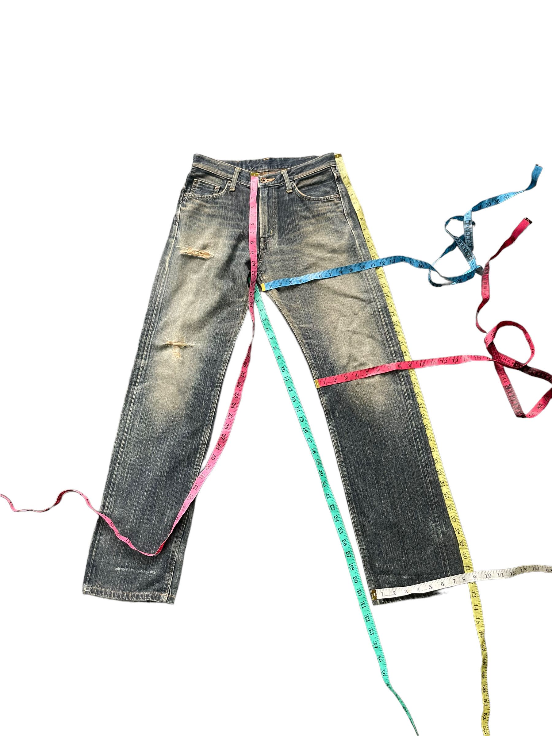 Edwin Vintage Mudwash Edwin 505ZXX Distresed Selvedge Denim Size US 30 / EU 46 - 6 Thumbnail