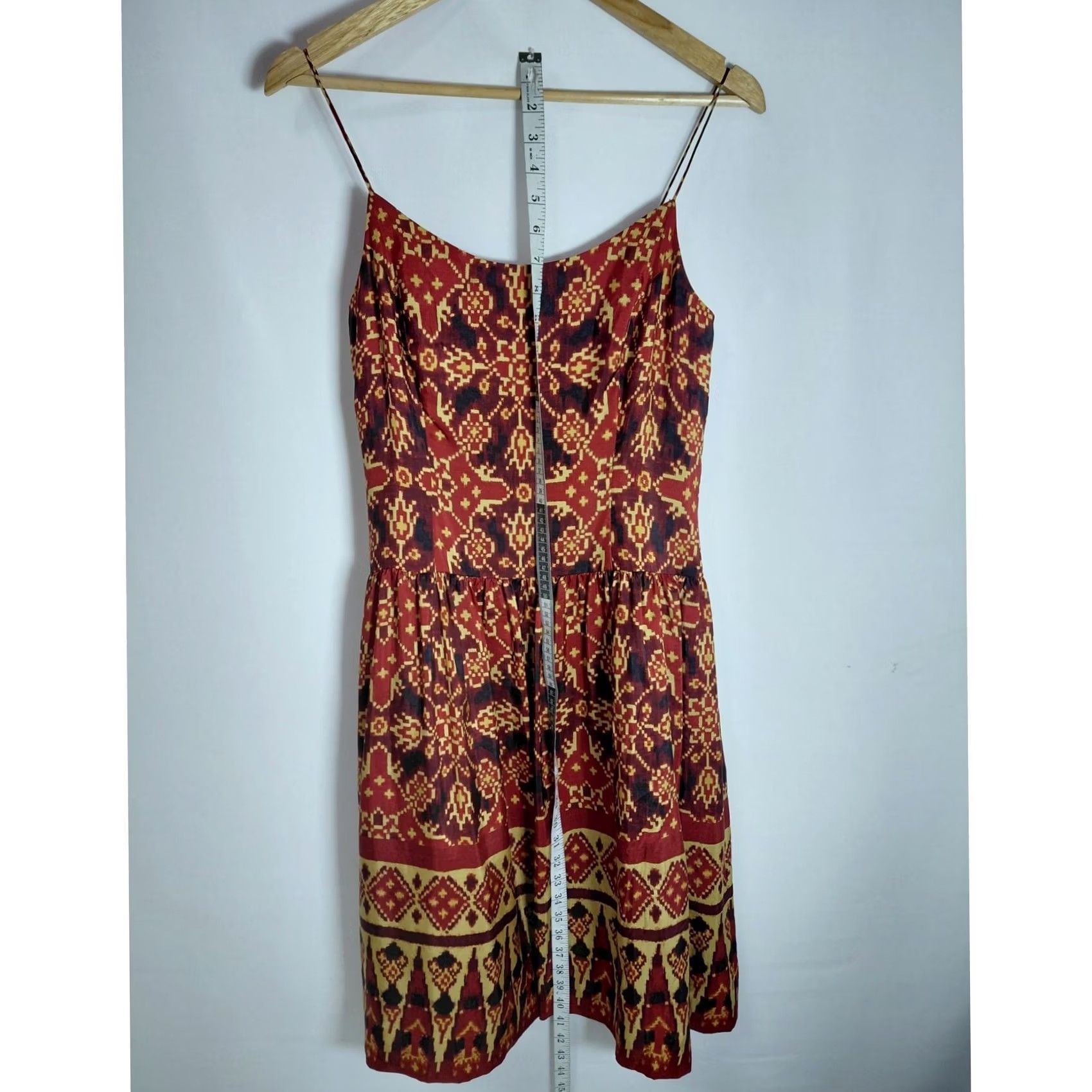 Ralph Lauren LAUREN RALPH LAUREN Dress Silk Red Graphic Print Sleeveless Size 6 Dress Size M / US 6-8 / IT 42-44 - 6 Thumbnail