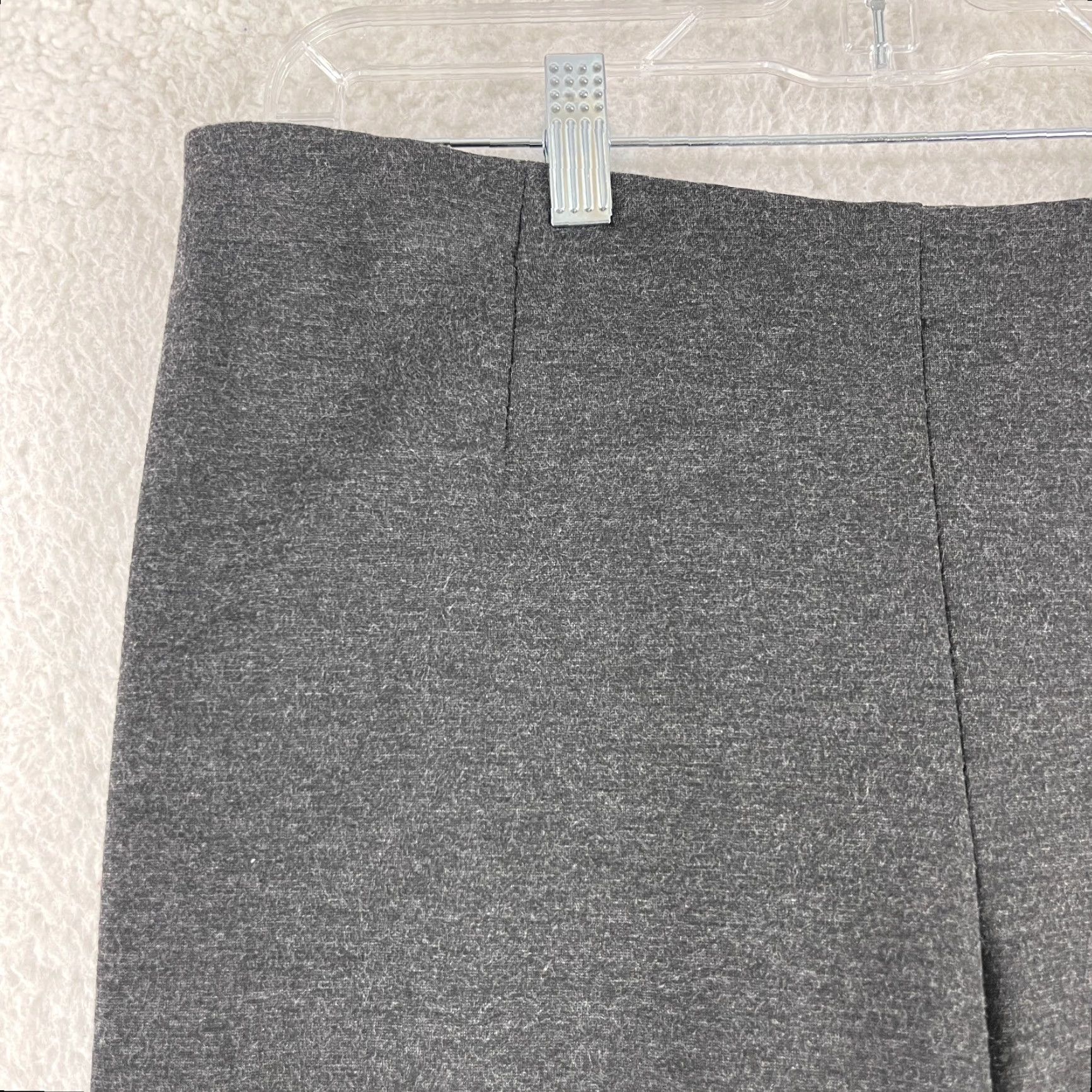 J. Jill J. Jill Petites Gray Ponte Slim Leg Pants Womens Pull On Stretch Mid-Rise PS Size 28" / US 6 / IT 42 - 4 Thumbnail