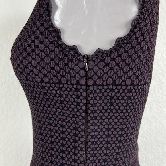 Alaia ALAIA Knit Scalloped Diamond Print Drop Waist Knee Fit Flare Size S / US 4 / IT 40 - 5 Thumbnail