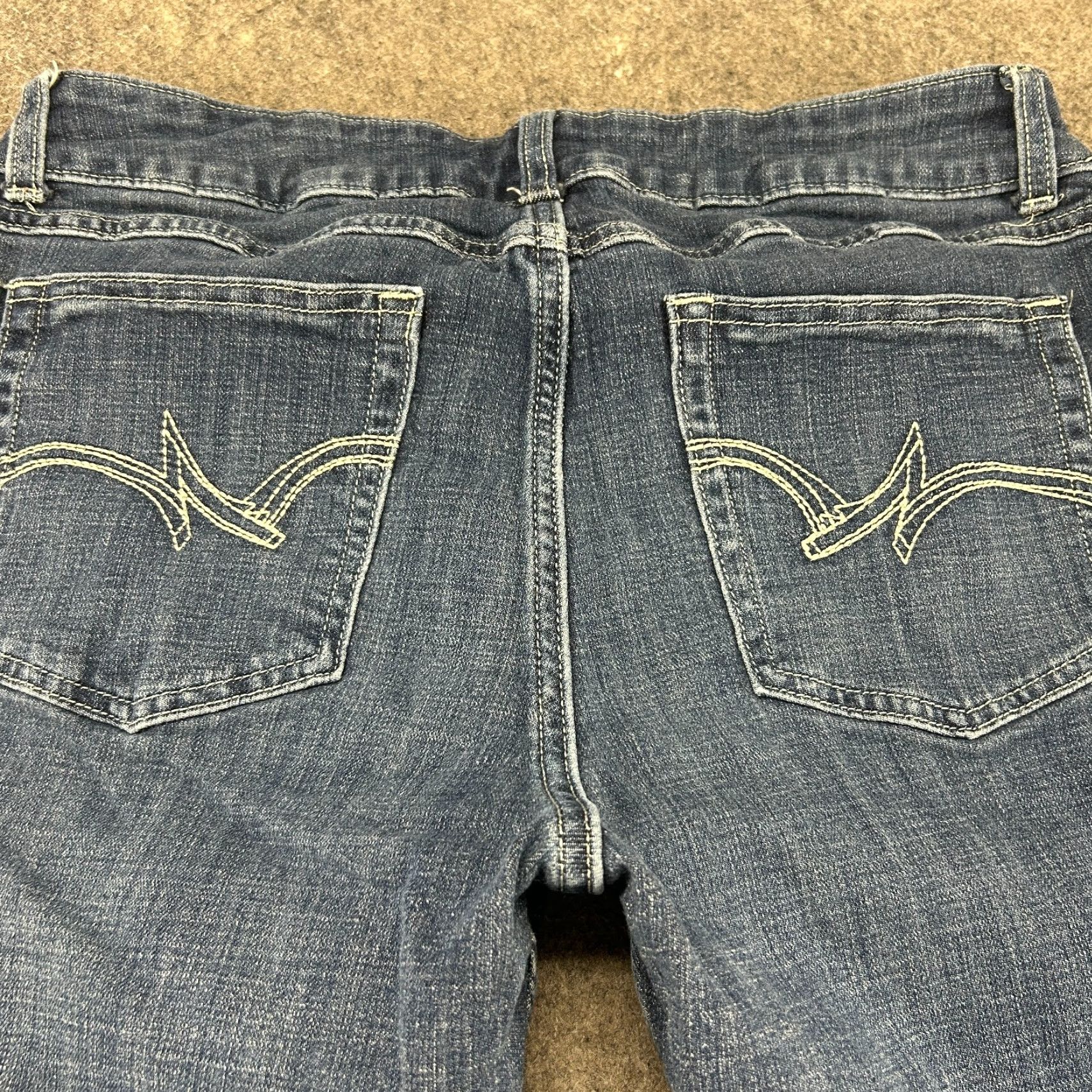 Wrangler Wrangler Jeans Womens 11 Jeans Bootcut Dark Wash Denim 32in 11x34 Blue Cotton Stretch Women Juniors Size 24" / US 00 / IT 34 - 6 Thumbnail