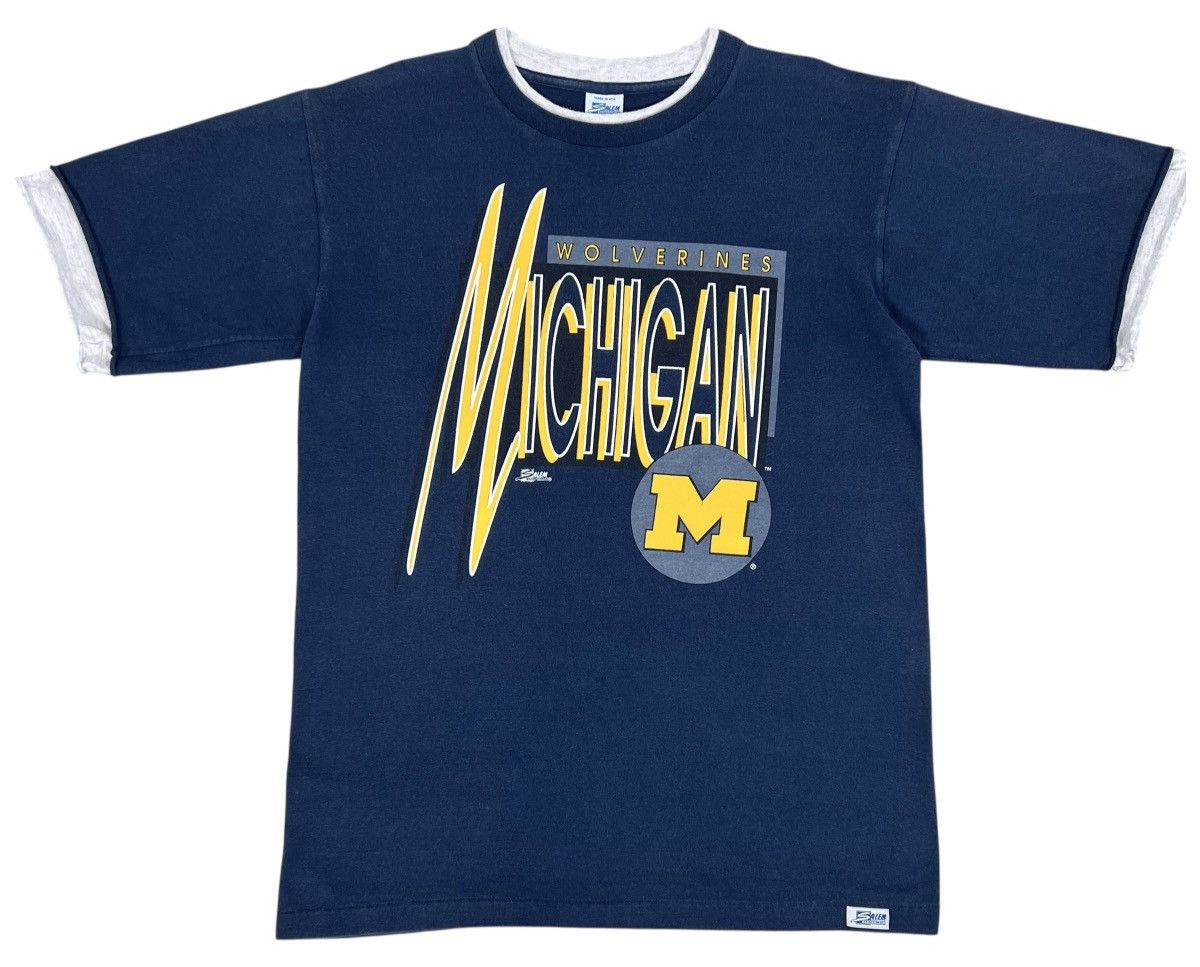 NBA 90s Vintage Michigan Wolverines Tee Size US L / EU 52-54 / 3 - 1 Thumbnail