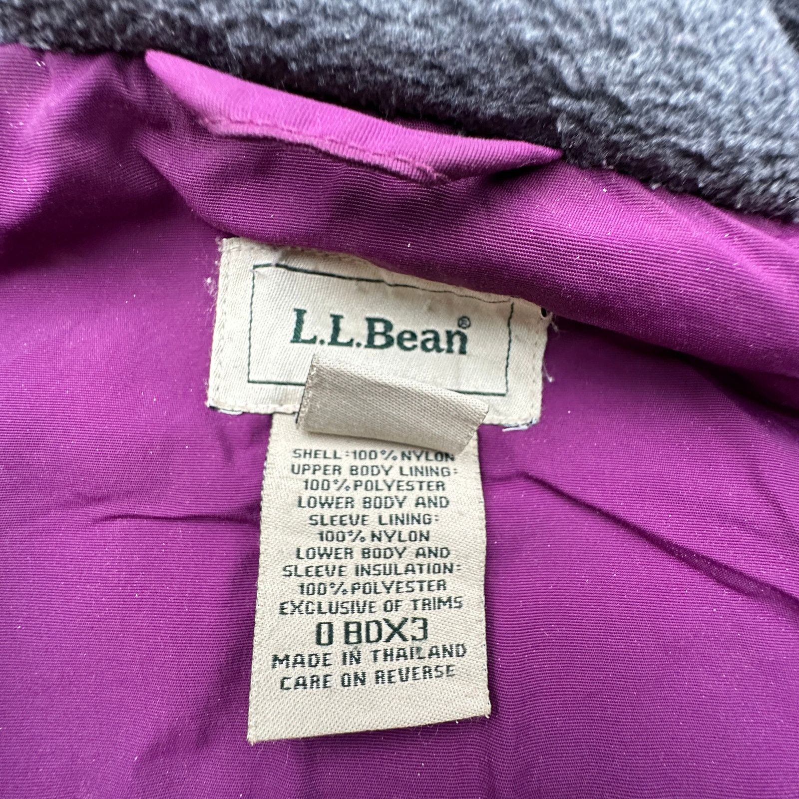 L.L. Bean LL Bean BDX3 Fleece Lined Hooded Parka Jacket Womens 1X Size ONE SIZE - 9 Thumbnail