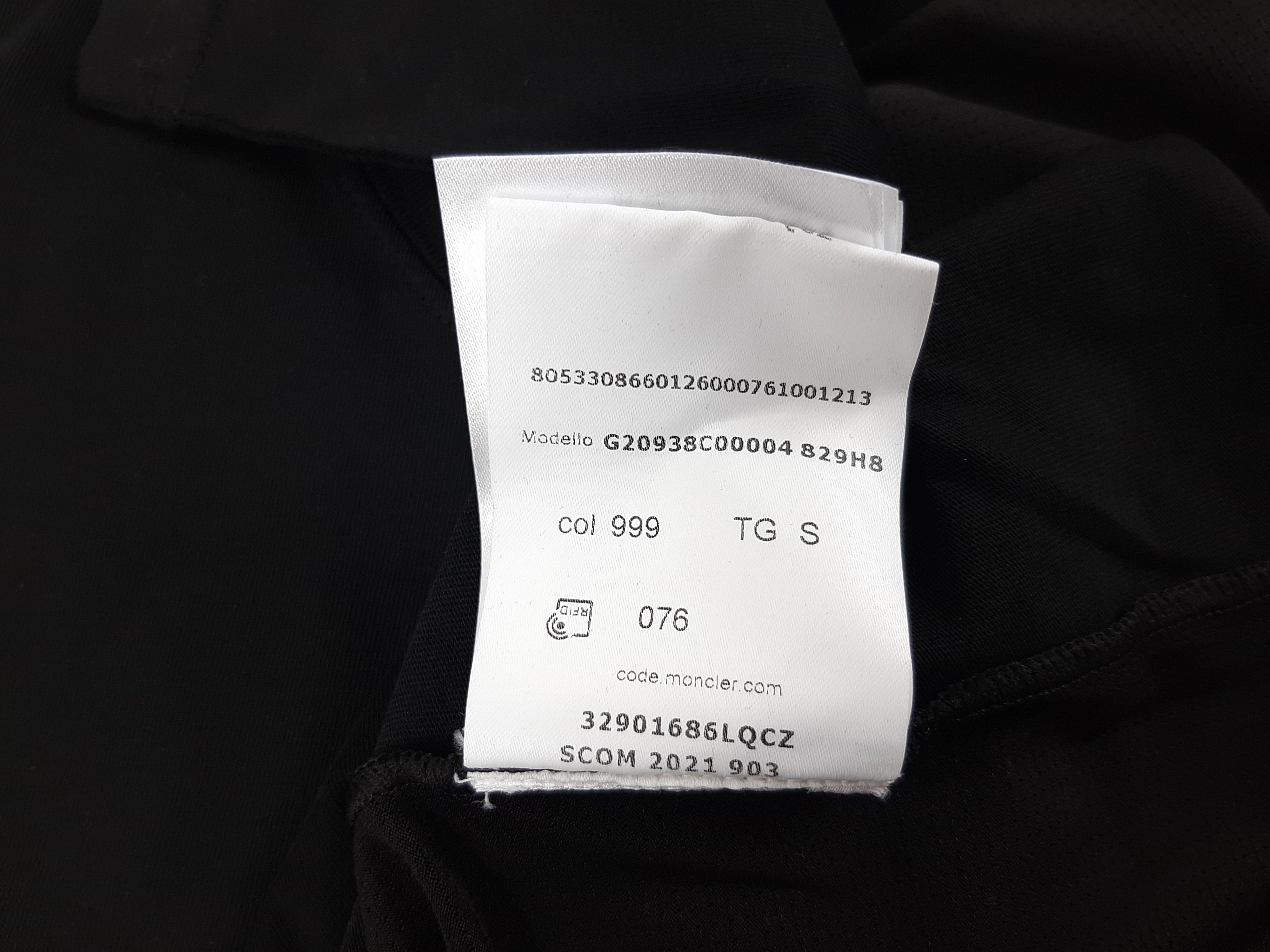Moncler Moncler T-Shirt Black Women's Size S Mesh Back Size S / US 4 / IT 40 - 10 Thumbnail