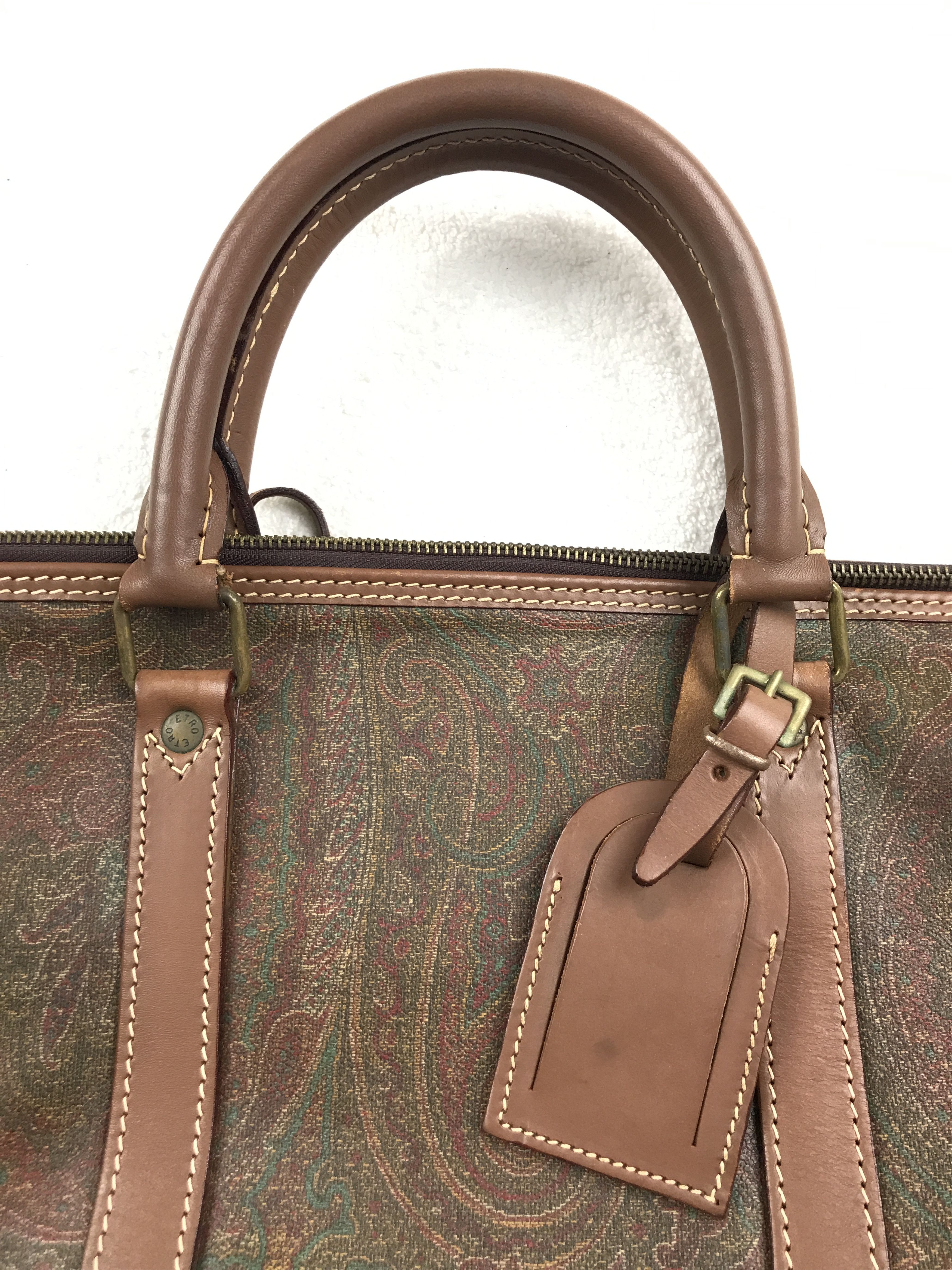 Etro Vintage Etro Paisley Travel Bag With Shoulder Strap Size ONE SIZE - 15 Thumbnail