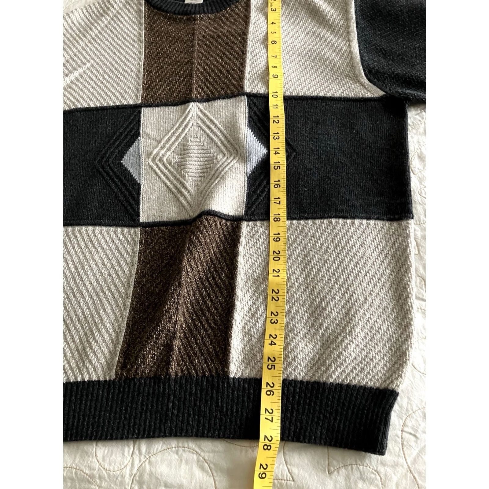 Jim Thompson VINTAGE Norm Thompson 3D Knit Sweater Men Size US L / EU 52-54 / 3 - 6 Thumbnail