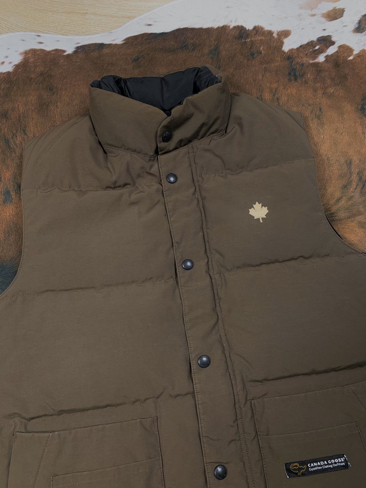 Canada Goose × Vintage Vintage Canada Goose Brown Down Puffer Vest Size US S / EU 44-46 / 1 - 4 Thumbnail