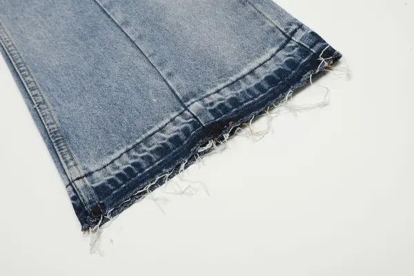 Vintage American men's retro cleanfit slim casual loose flared jeans Size US 32 / EU 48 - 5 Thumbnail