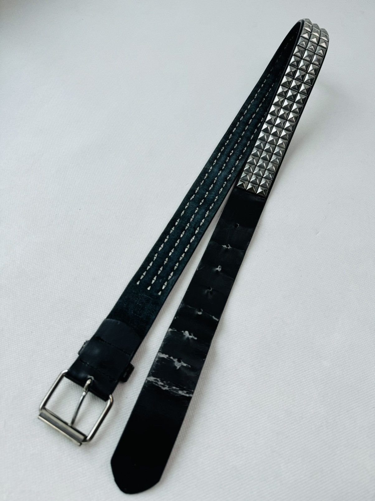 Hysteric Glamour Vintage Belts Y2K Rhinestones Punk leather belt Japanese Size 34 - 14 Thumbnail