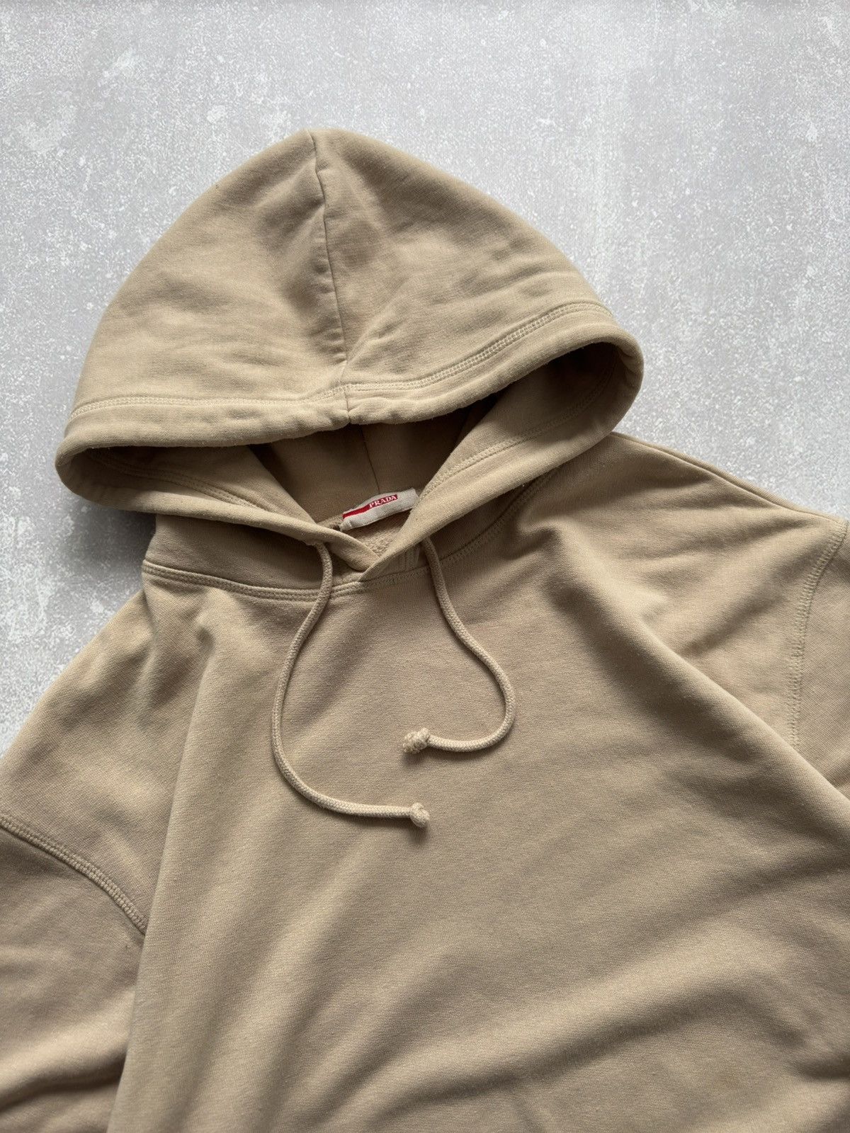 Prada × Vintage Vintage Prada Red Tab Luxury Beige Hoodie 00s Size US S / EU 44-46 / 1 - 5 Thumbnail