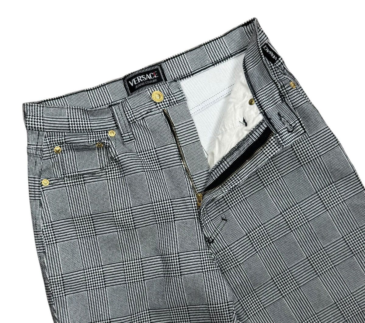 Versace Jeans Couture × Vintage Versace Jeans Couture Vintage Check Pants 1990s size 32 Size 32" / US 10 / IT 46 - 10 Thumbnail