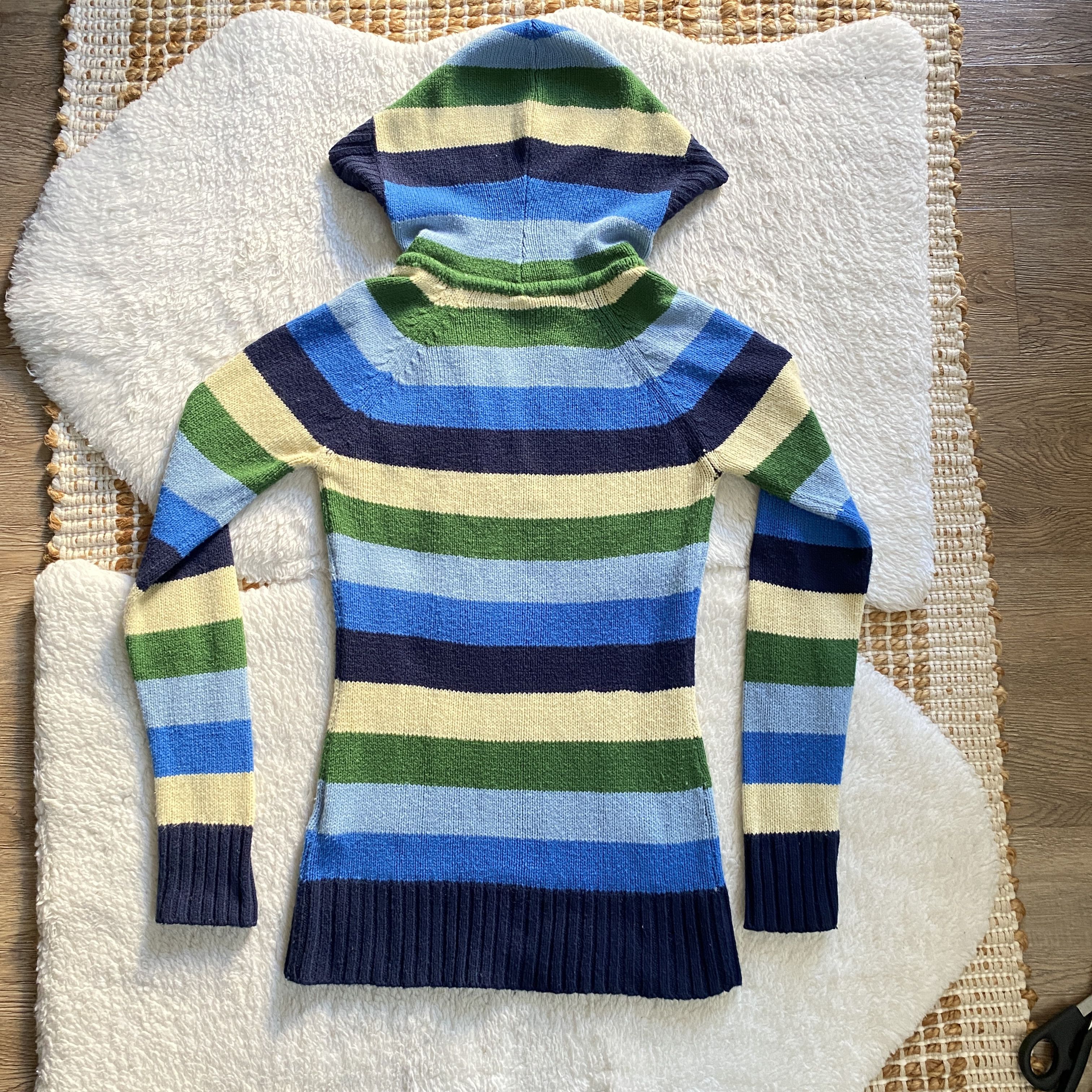 Other Y2K Striped Hoodie Sweater Women’s Medium Cozy Knit Size M / US 6-8 / IT 42-44 - 5 Thumbnail