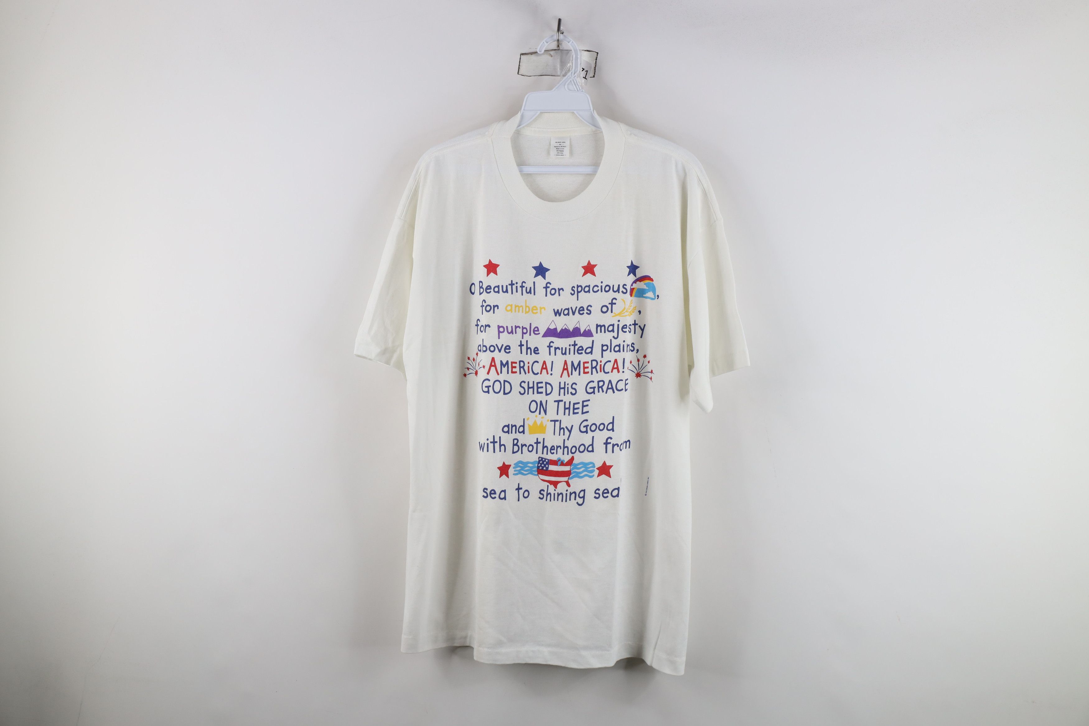 Vintage Vintage 80s 90s Hallmark America The Beautiful T-Shirt USA Size XL / US 12-14 / IT 48-50 - 1 Thumbnail