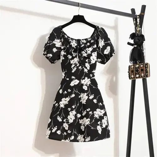 Japanese Brand Women Mini Dresses Summer Fashion Female Vestidos Size XS / US 0-2 / IT 36-38 - 2 Thumbnail