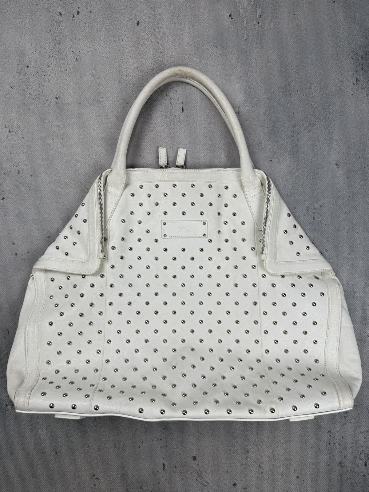 Alexander McQueen Alexander McQueen Studded De Manta Leather Tote Archive Bag Size ONE SIZE - 17 Thumbnail