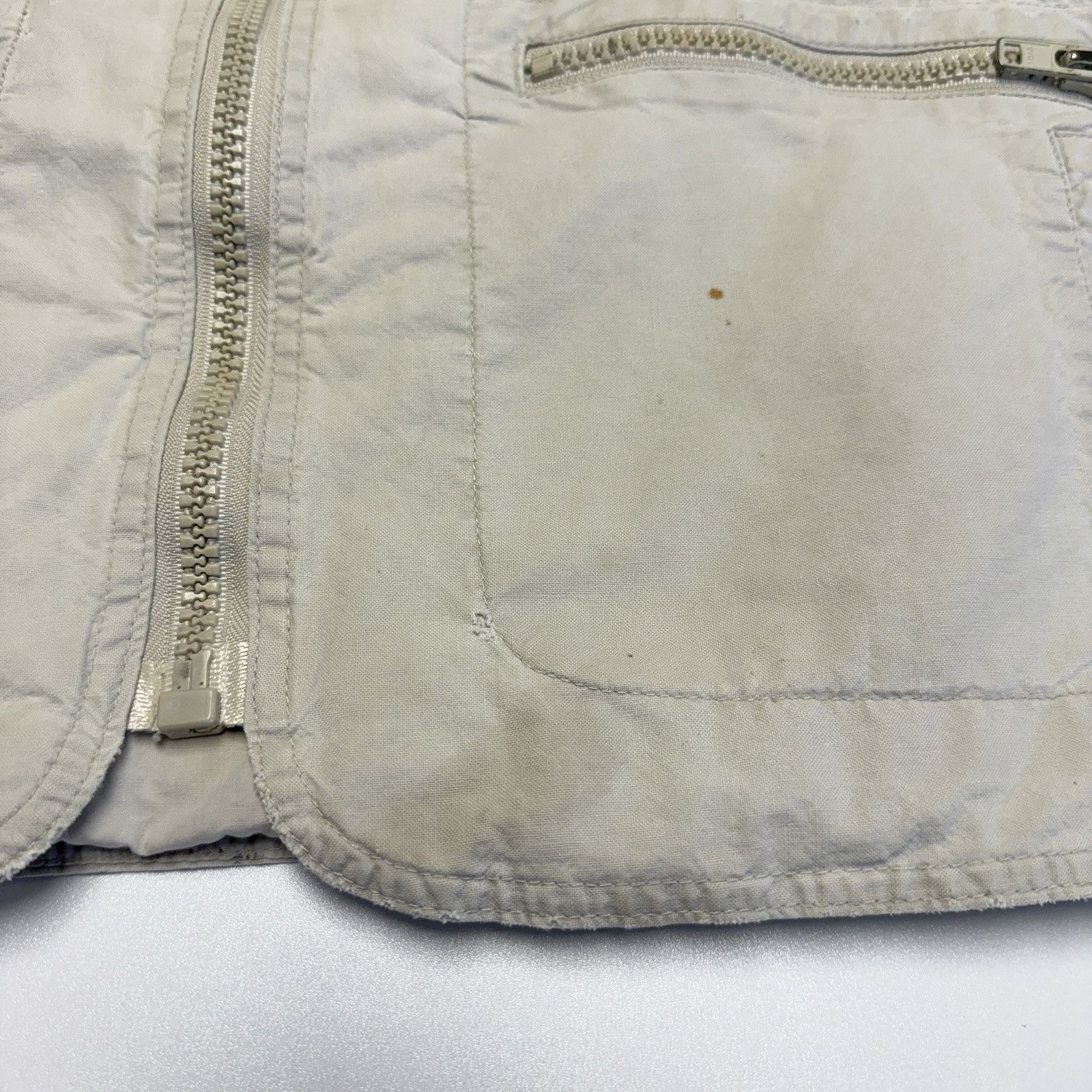 Banana Republic × Vintage Vintage Banana Republic Safari Vest Mens Large Cream Outdoor Size US L / EU 52-54 / 3 - 6 Thumbnail