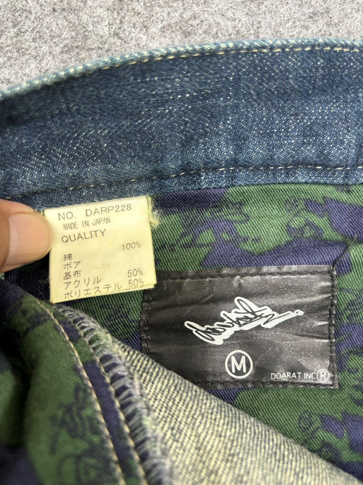 Japanese Brand 💥BAGGY💥DOARAT Japan Two Tones BAGGY Denim F556 Size US 32 / EU 48 - 18 Thumbnail