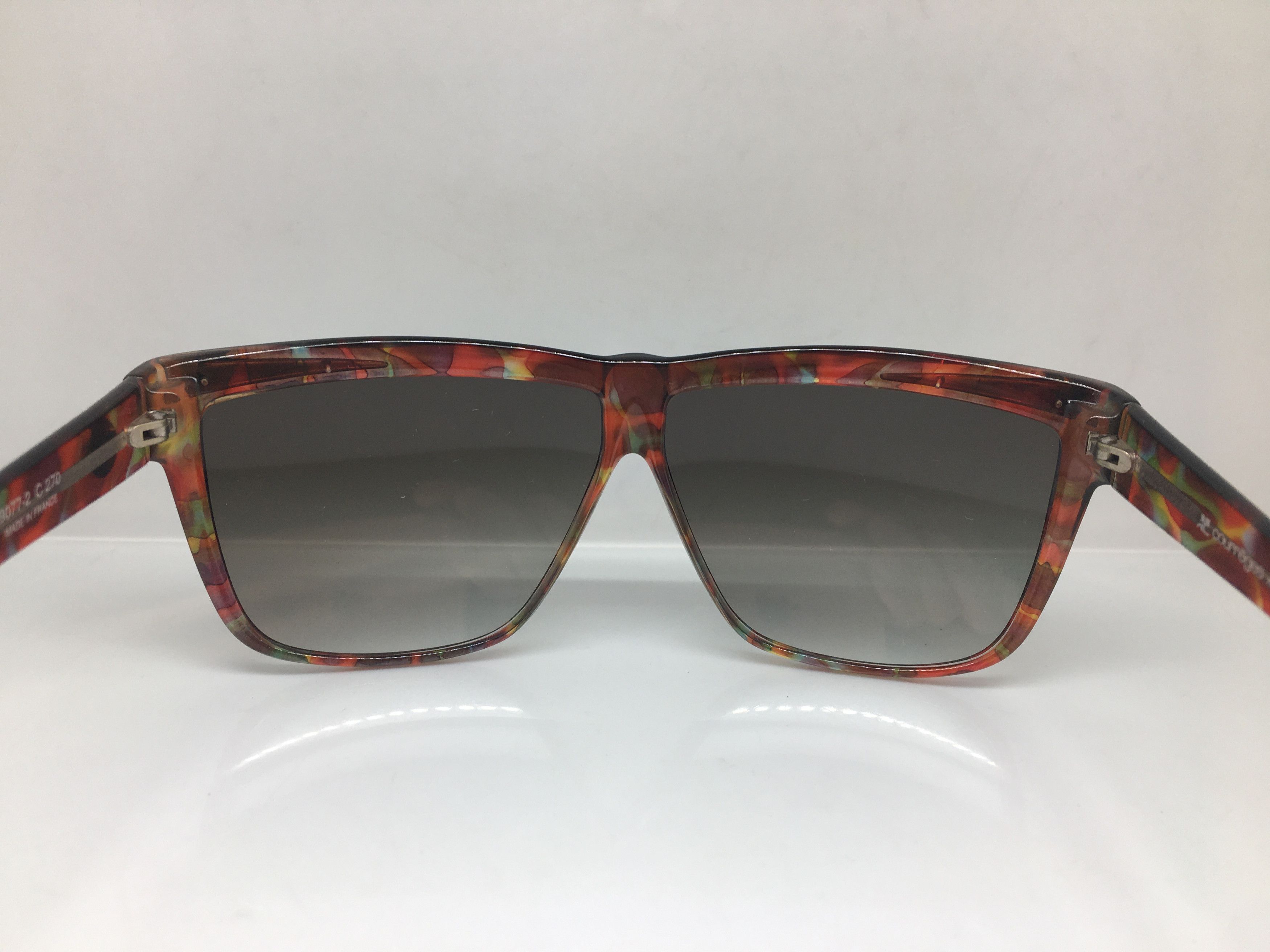 Courreges Vintage 70s Courreges 9077 Woman Oversize Sunglasses France Size ONE SIZE - 4 Thumbnail