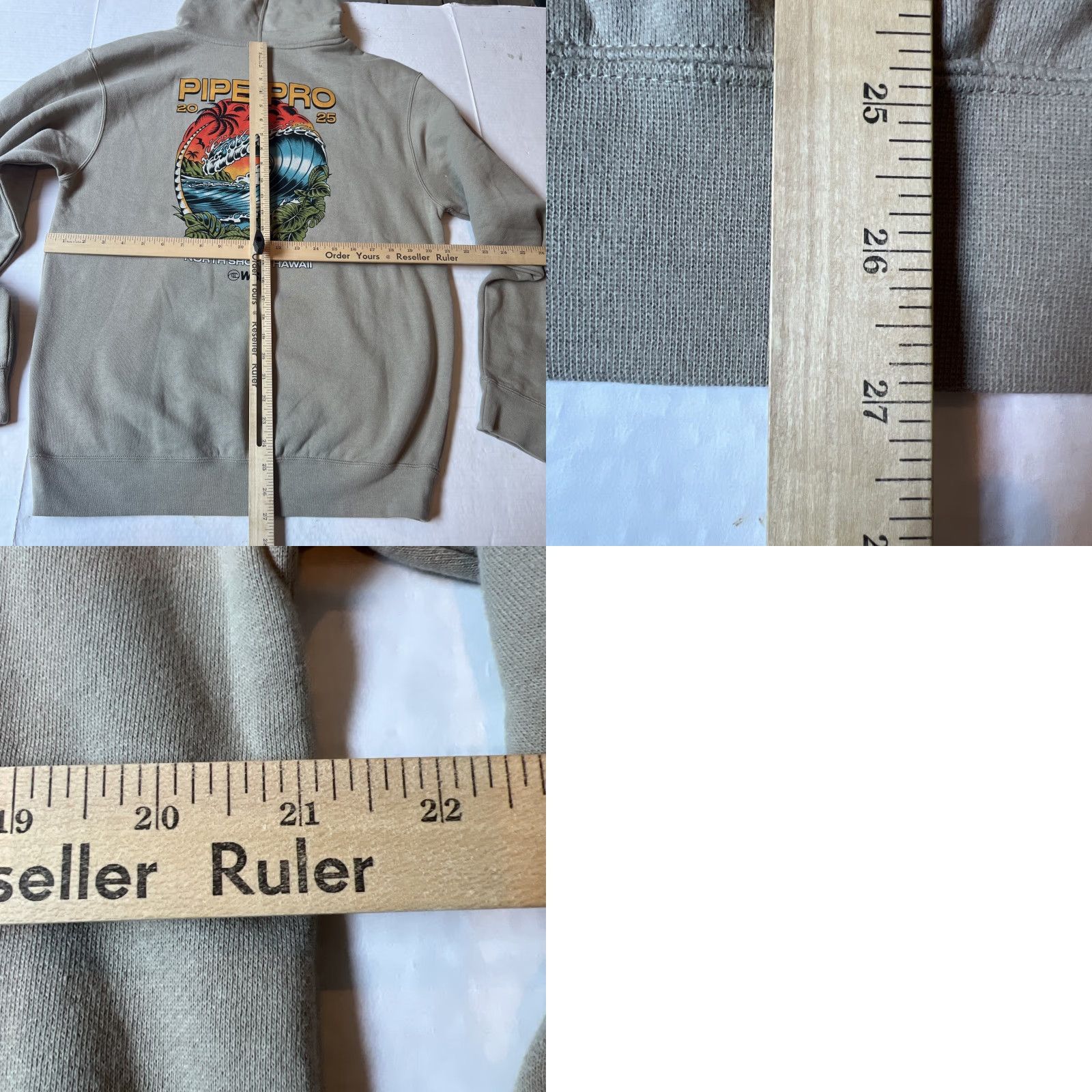 Vissla Vissla Hoodie Mens M Beige Graphic Print Logo Surfer Hooded Pullover All Seasons Beach Surf 2025 Pipe Pro WSL North Shore Hawaii New Size US M / EU 48-50 / 2 - 9 Thumbnail