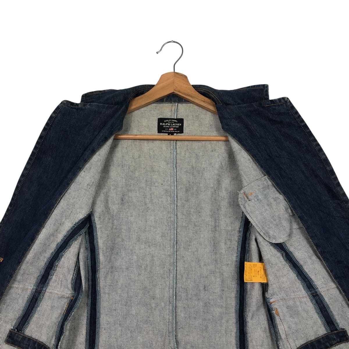 Japanese Brand × Ralph Lauren 📌Vintage Cropped Denim Biker Jacket Ralph Lauren Jeans Size L / US 10 / IT 46 - 15 Thumbnail