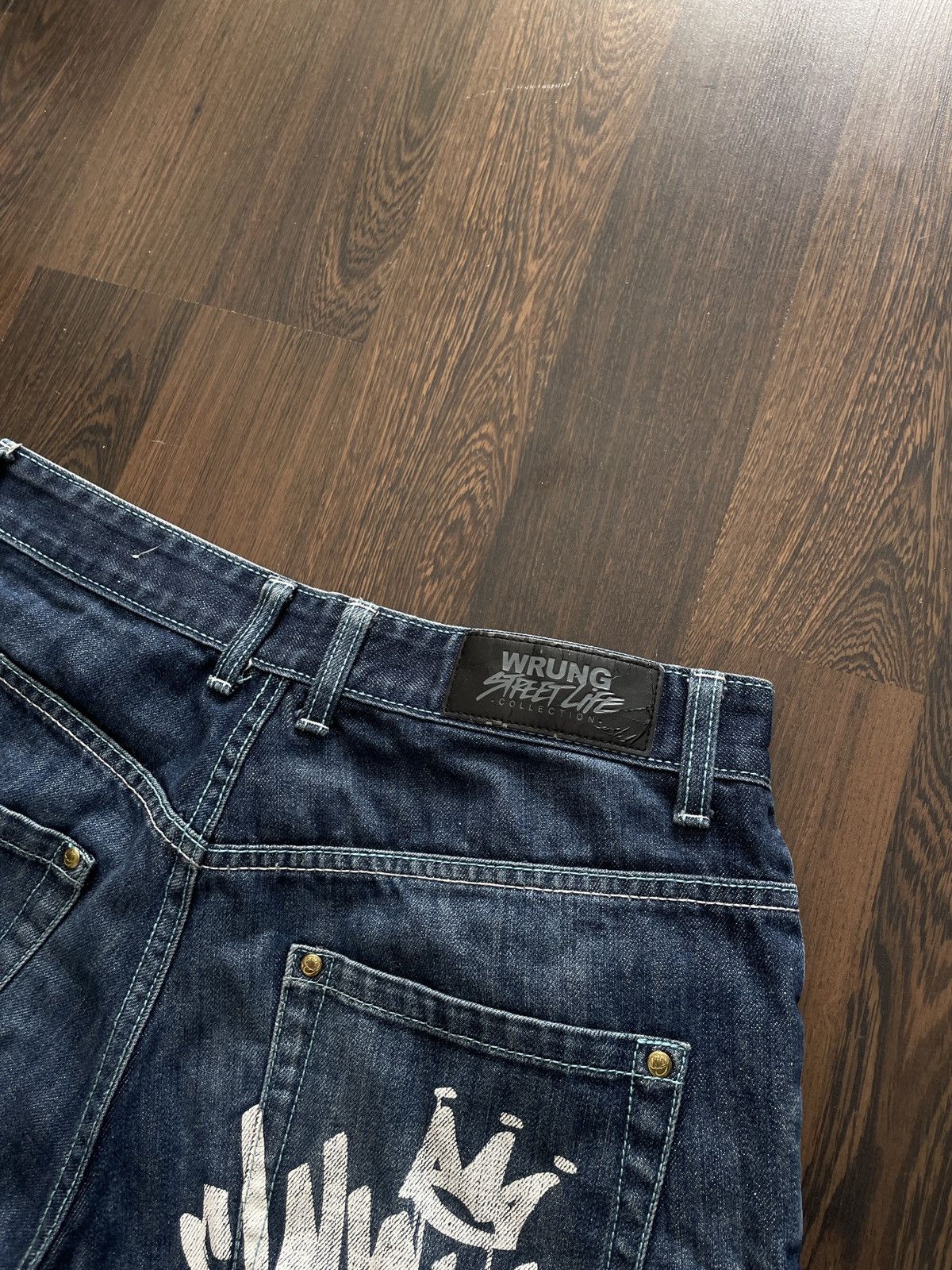 Japanese Brand × Vintage Vintage Wrung Division Junya Watanabe Style Baggy Jeans Size US 32 / EU 48 - 3 Thumbnail