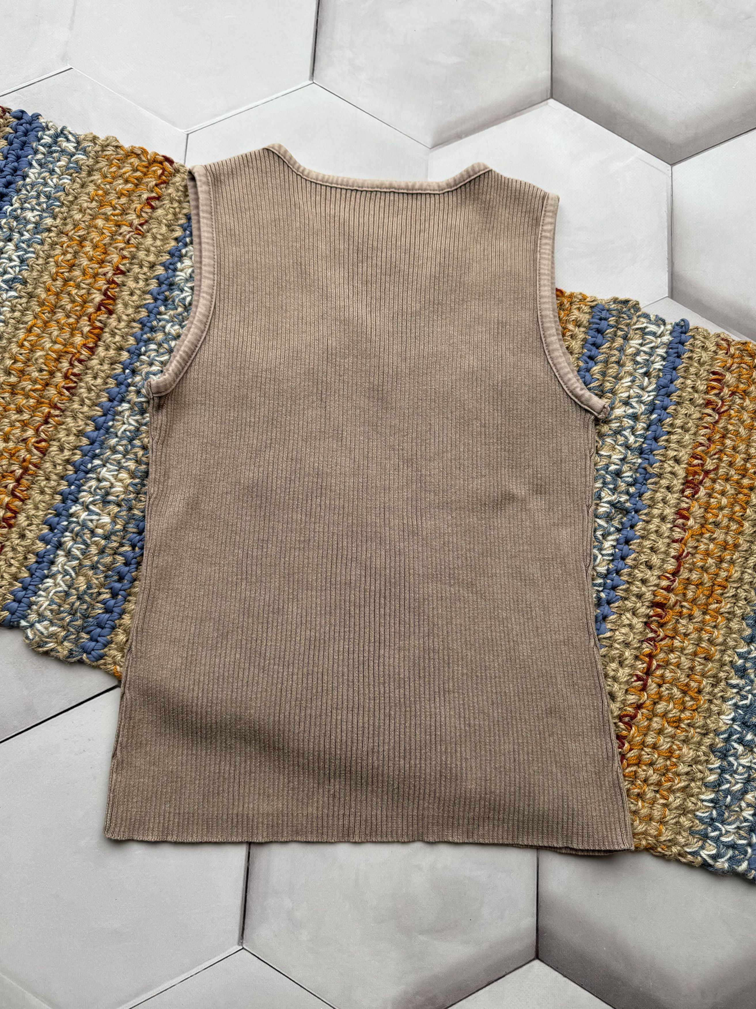 Vintage Vintage Ribbed Tank Top (E4) Size S / US 4 / IT 40 - 3 Thumbnail