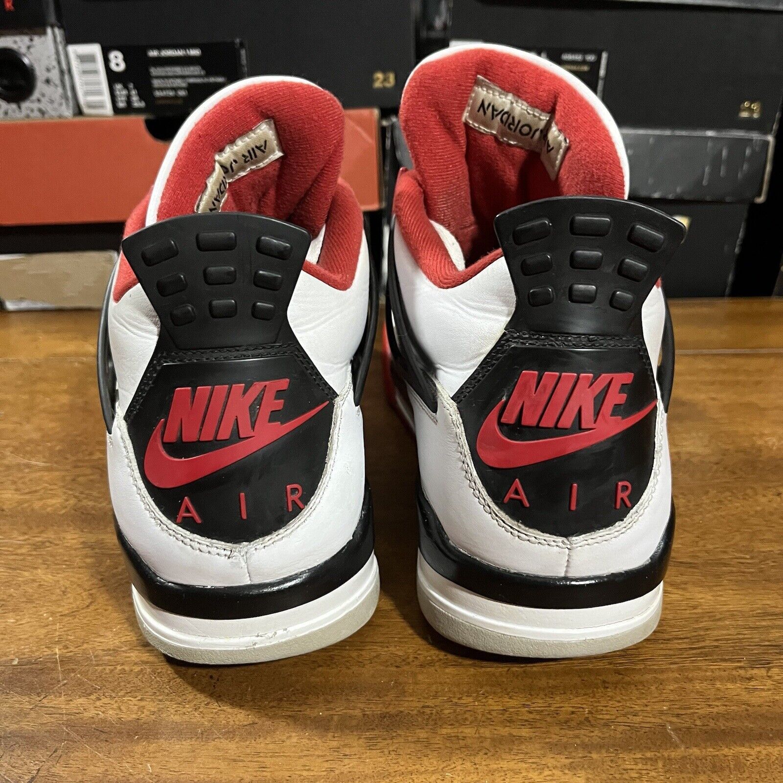 Jordan Brand Size 12 - Jordan 4 Retro OG Mid Fire Red Size US 12 / EU 45 - 5 Thumbnail