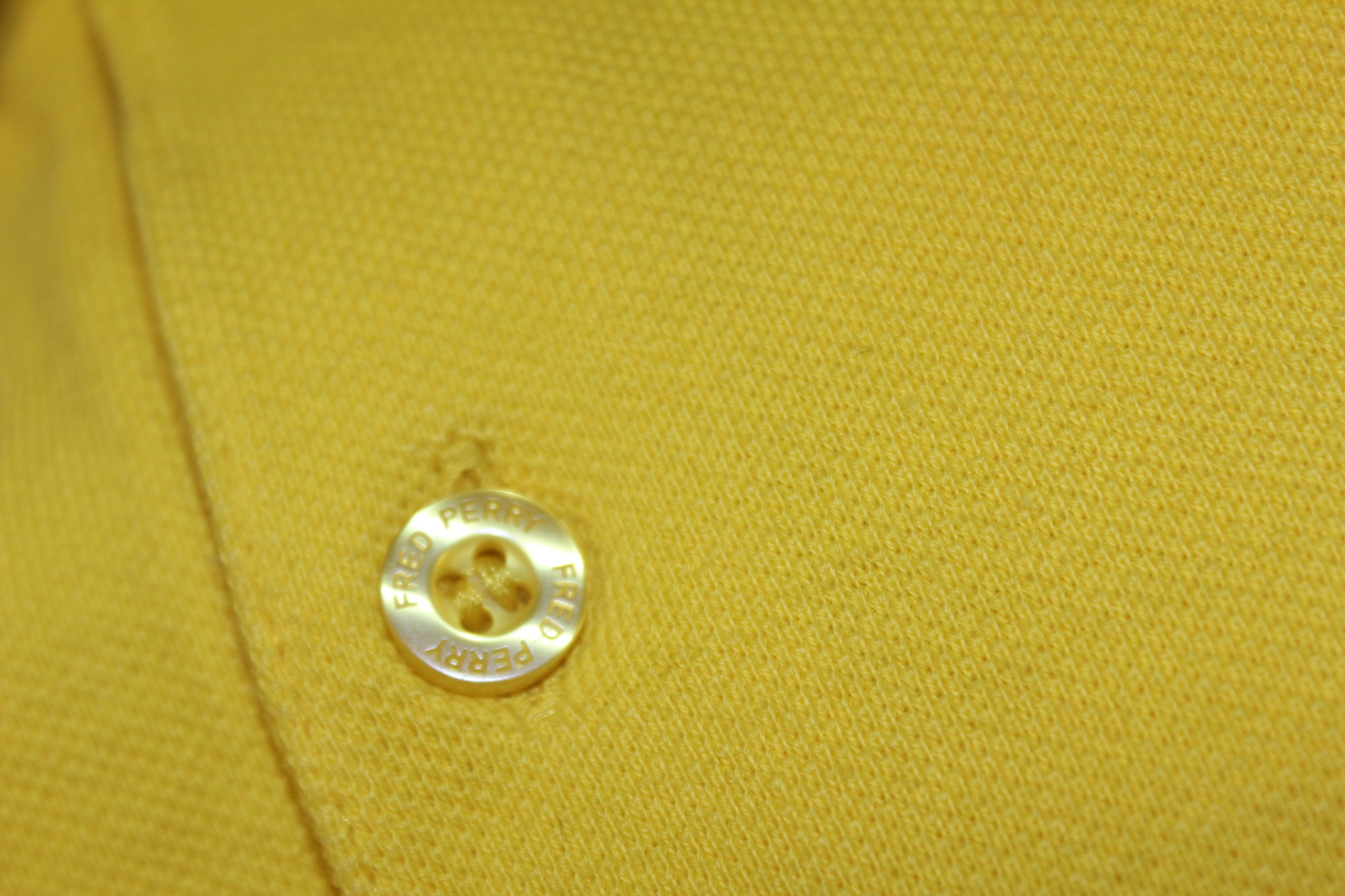 Fred Perry Fred Perry Brazil Short Sleeve Yellow Polo Shirt Size US L / EU 52-54 / 3 - 8 Thumbnail