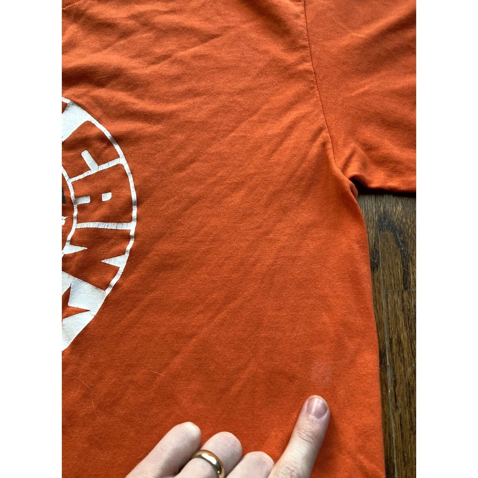 Vintage VTG Vulcan Run Shirt Size XL Orange 1980 Birmingham AL Marathon Single Stitch T Men Size US XL / EU 56 / 4 - 6 Thumbnail