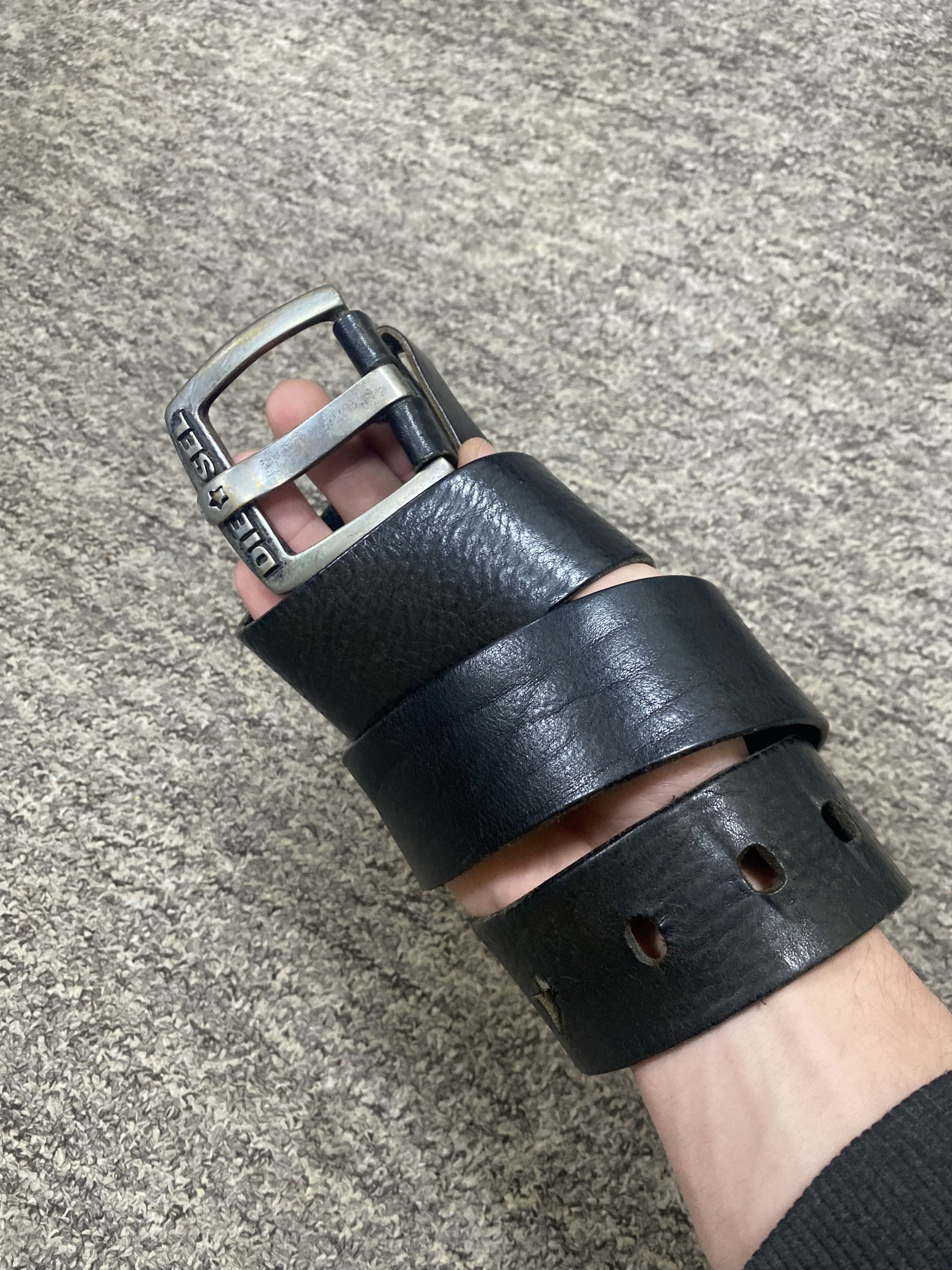 Diesel × Streetwear Y2K Vintage Diesel Leather Belts Rare