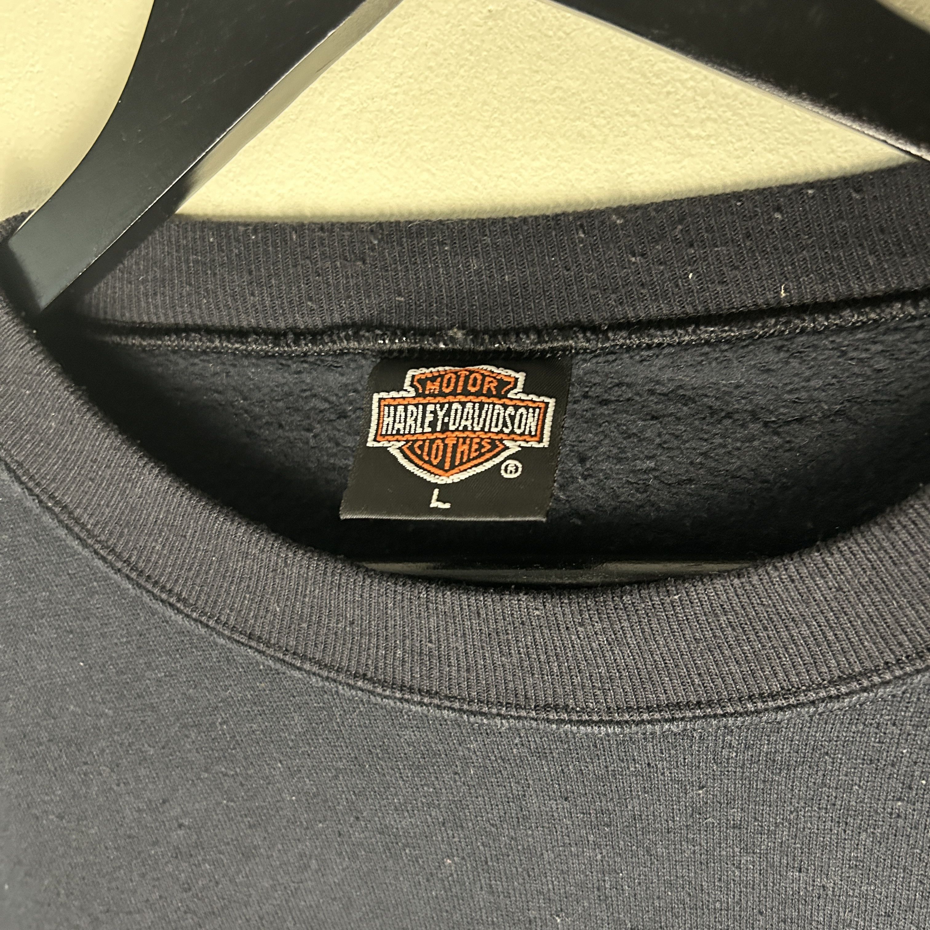 Vintage Vintage Harley Davidson Born And Bred 1992 Sweatshirt Size US L / EU 52-54 / 3 - 3 Thumbnail