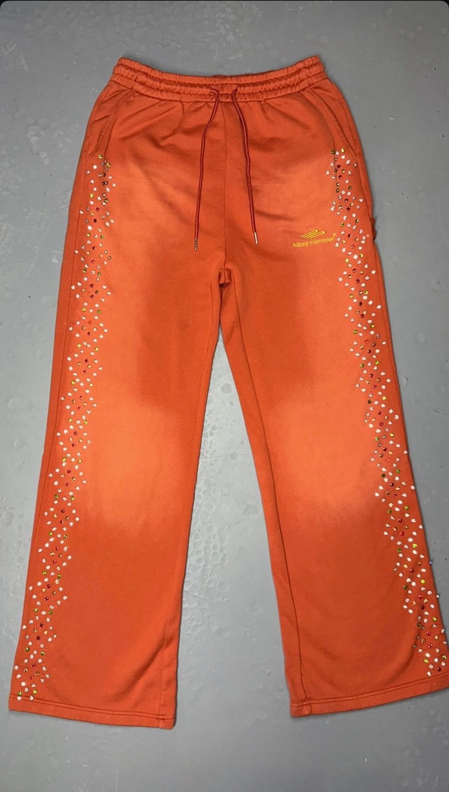 HMDD HMDD “Orange” Crystal Sweatpants Large Size US 36 / EU 52 - 1 Thumbnail