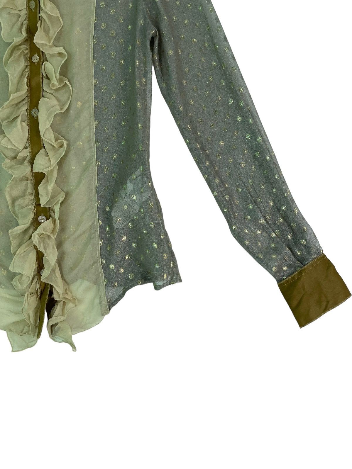 Dolce & Gabbana Dolce and Gabbana D&G polka dot silk blouse shirts Size XS / US 0-2 / IT 36-38 - 2 Thumbnail