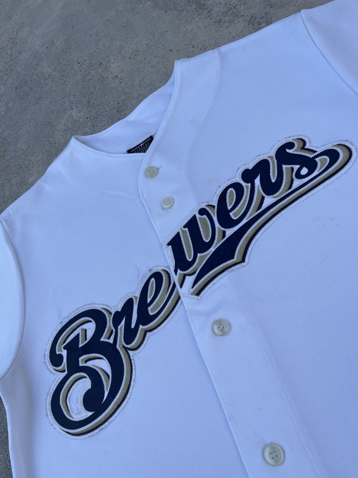 MLB × Majestic × Vintage Milwaukee Brewers White MLB Jersey Size US M / EU 48-50 / 2 - 6 Thumbnail