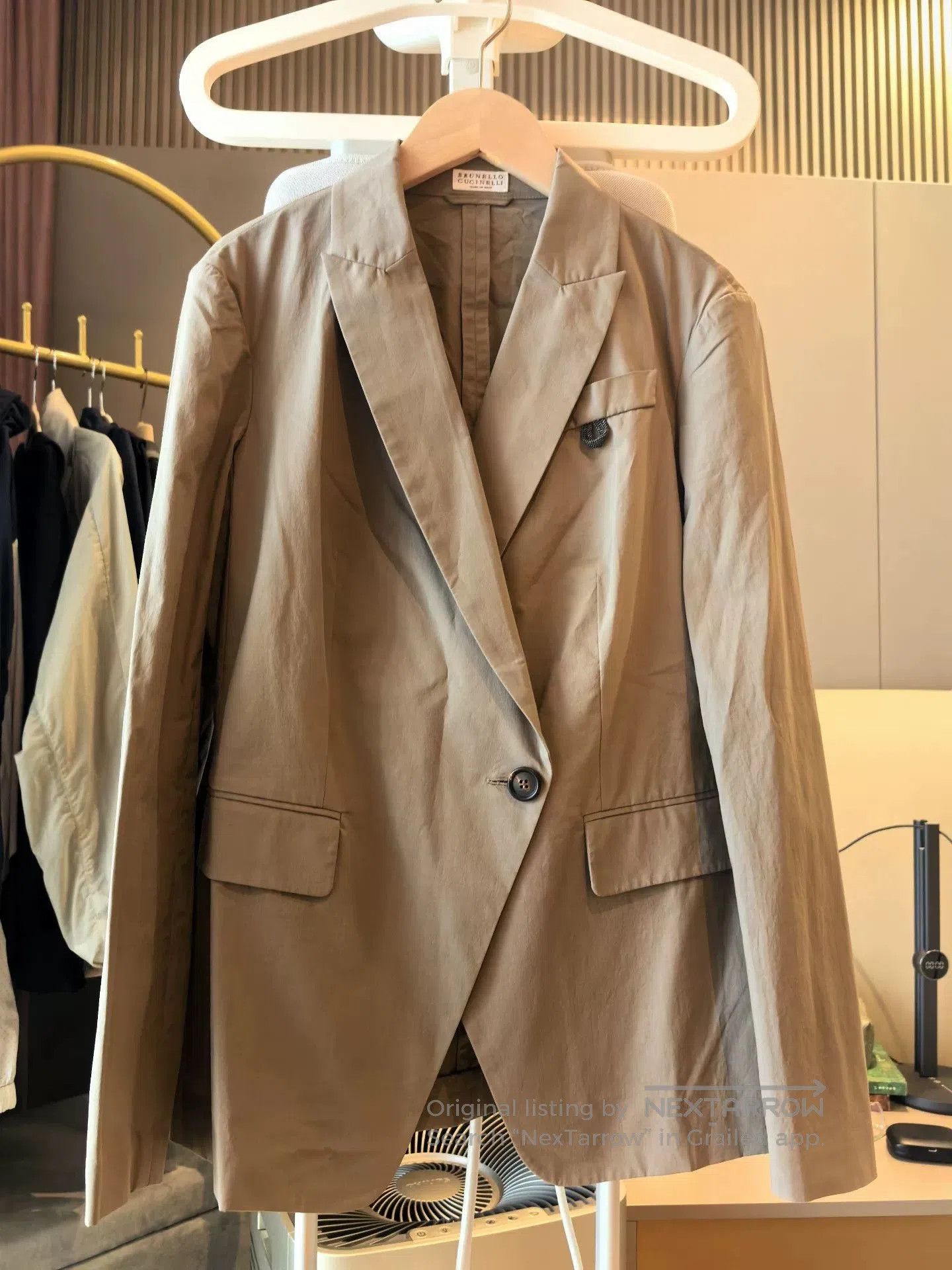 The Elder Statesman BC Khaki Light Blazer Size 40. Size US L / EU 52-54 / 3 - 1 Thumbnail