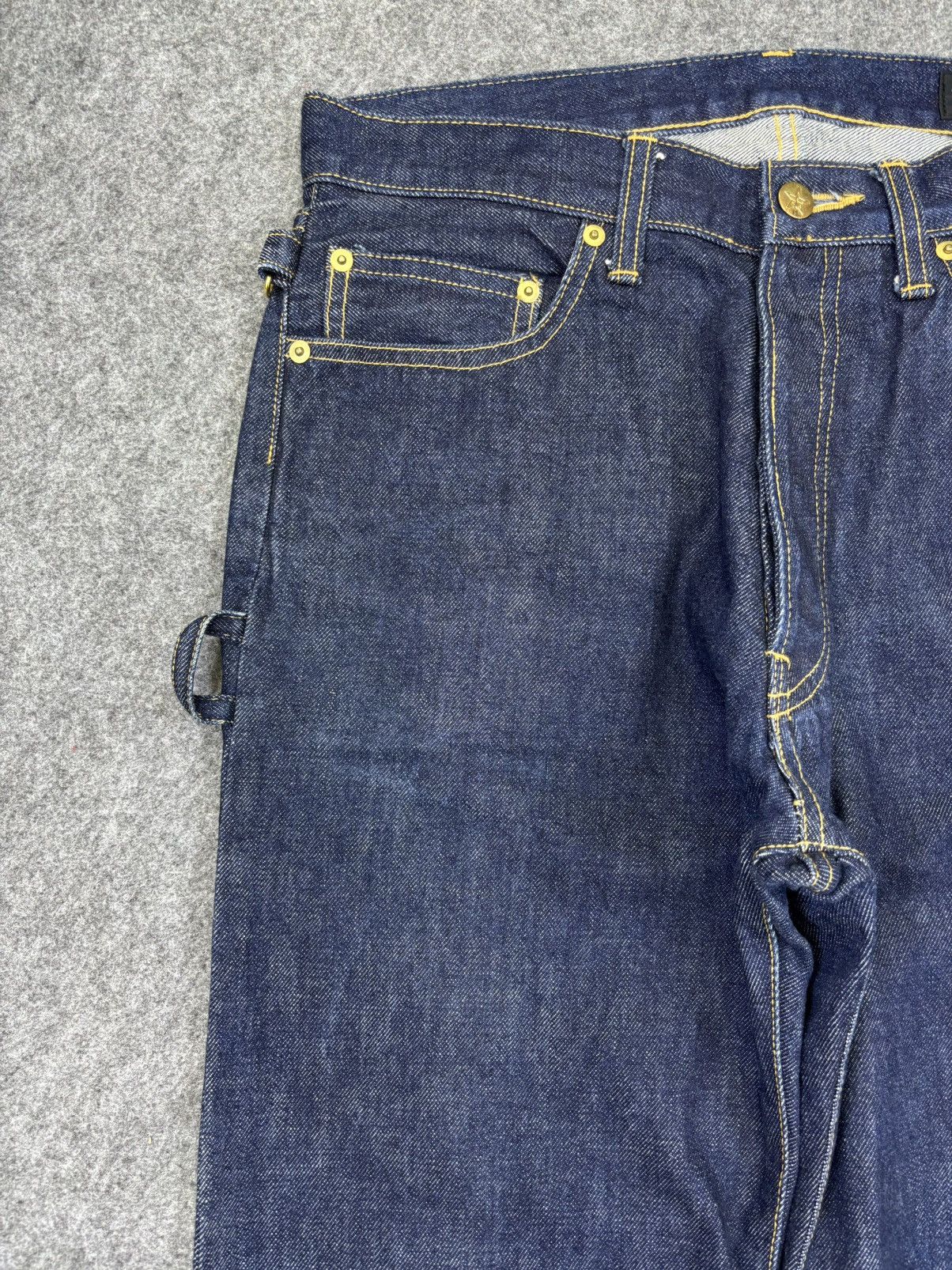 Japanese Brand 💥VERY RARE💥Lowrider Japan Selvedge Zipper Denim F698 Size US 31 - 4 Thumbnail