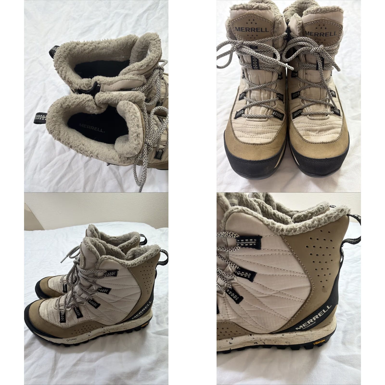 Merrell Merrell Antora Sneaker Boot Women’s 9 Brown Beige Hiking Shoes Synthetic Upper Size US 9 / IT 39 - 8 Thumbnail