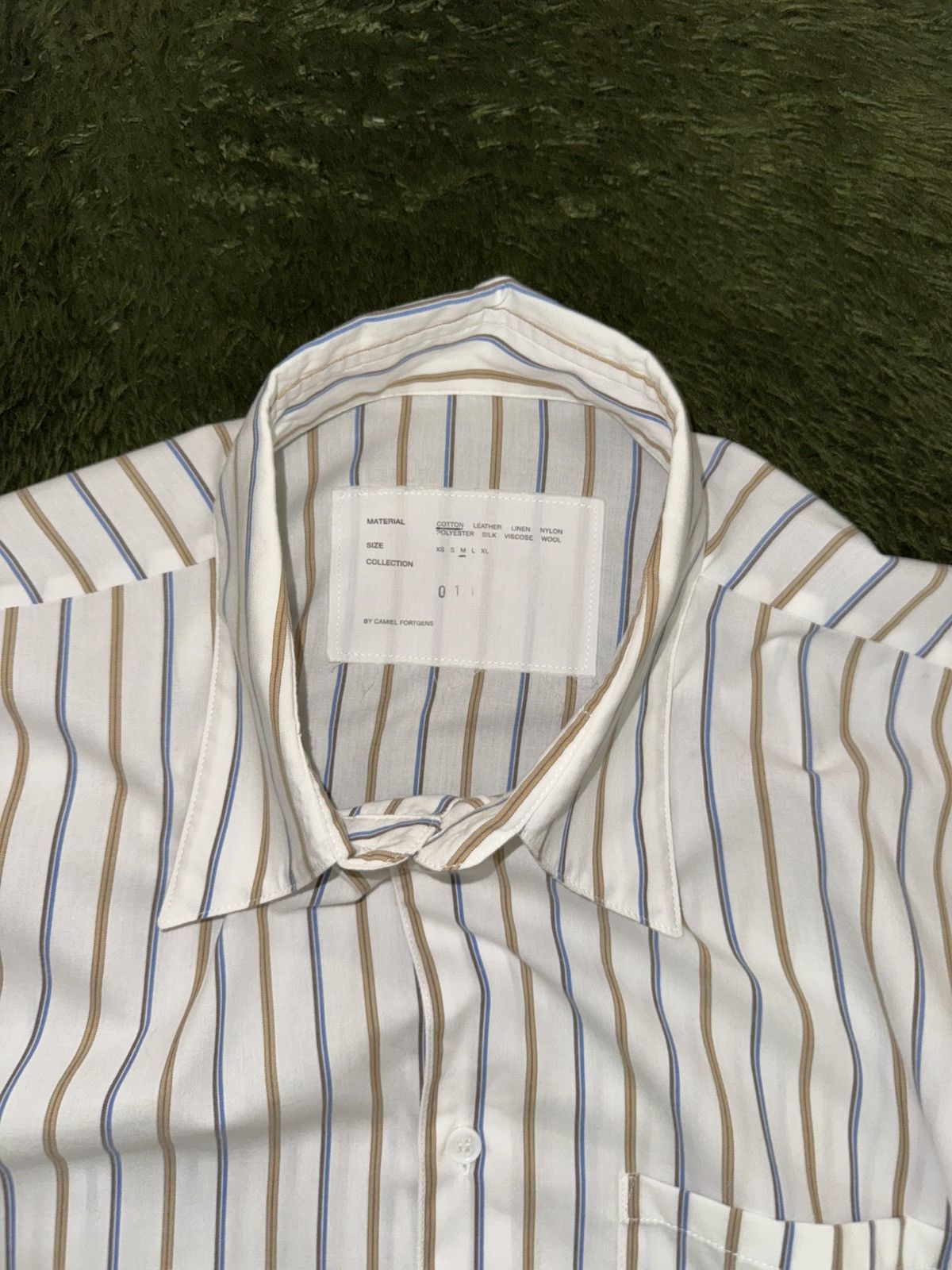 Camiel Fortgens [M] Camiel Fortgens Rough Cutting Stripe Cotton Shirt Size US M / EU 48-50 / 2 - 8 Thumbnail