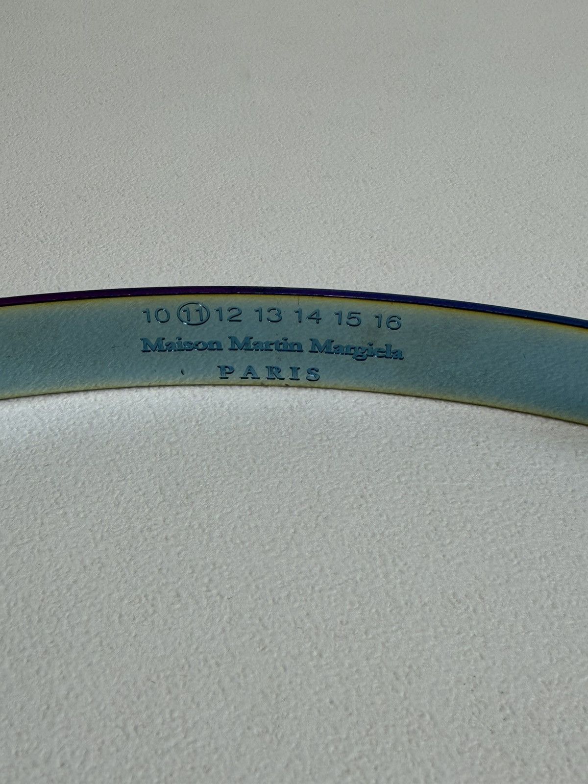 Maison Margiela 08 ‘Incognito’ Iridescent Metal/Leather Belt Size ONE SIZE - 12 Thumbnail
