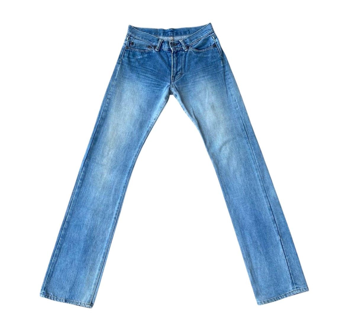 Blue Blue Japan VINTAGE RNA JAPAN SLANG SELVEDGED BLUEWASH W27X32 Size US 27 - 11 Thumbnail