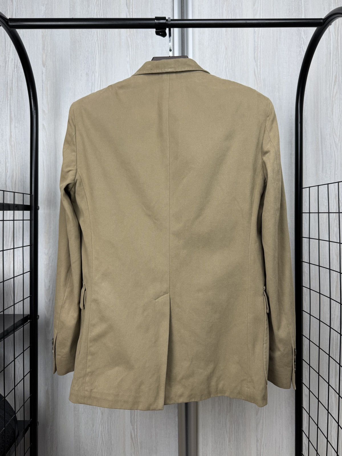 Polo Ralph Lauren Polo Ralph Lauren made in Italy beige 3 button blazer cotton Size 38R - 7 Thumbnail