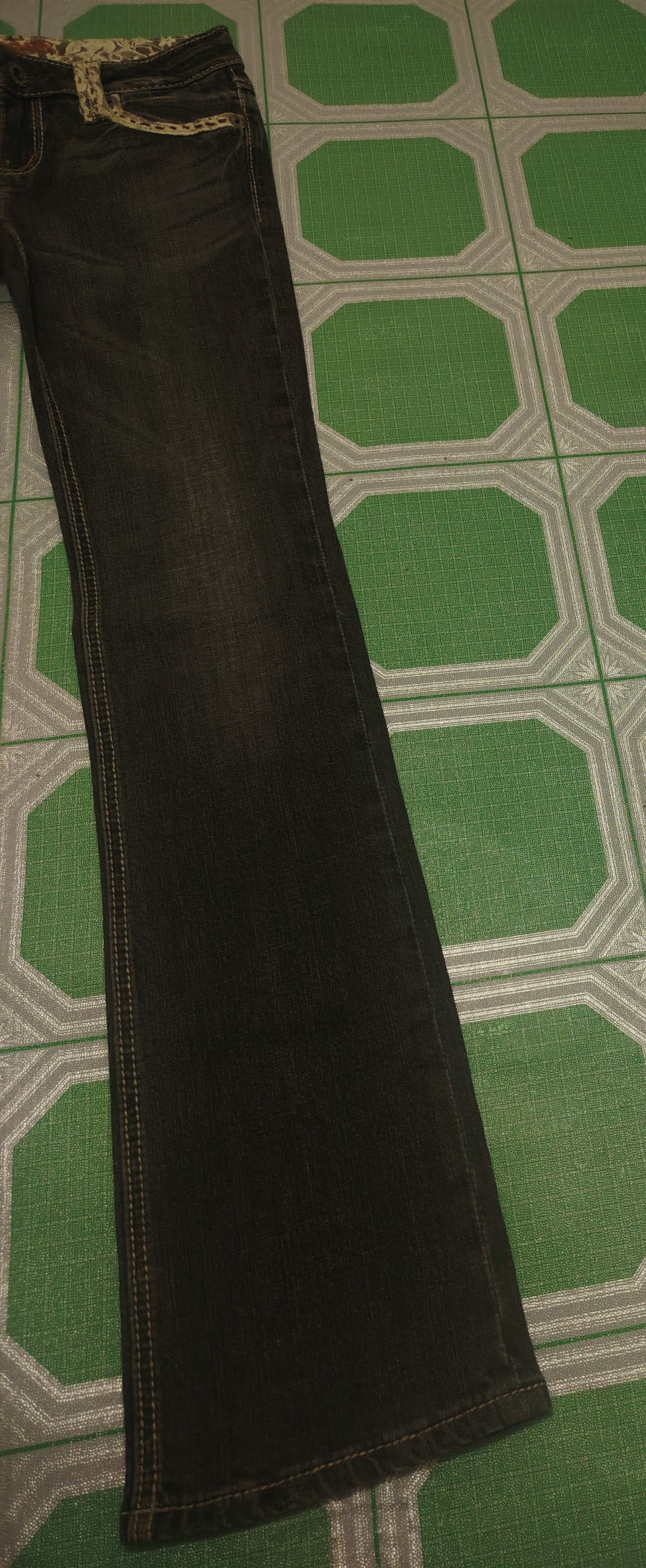 If Six Was Nine Vtg Black Vigoss U.S.A. Bootcut Jeans Stretch Jeans Size 27" / US 4 / IT 40 - 9 Thumbnail